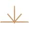 Ekena Millwork Kennewick Timber Gable Bracket, Western Red Cedar, 96"W x 56"H x 1 1/2"D x 3 1/2"F, 14/12 Pitch GBW096X56X0204KEN00SWR - alternate 1